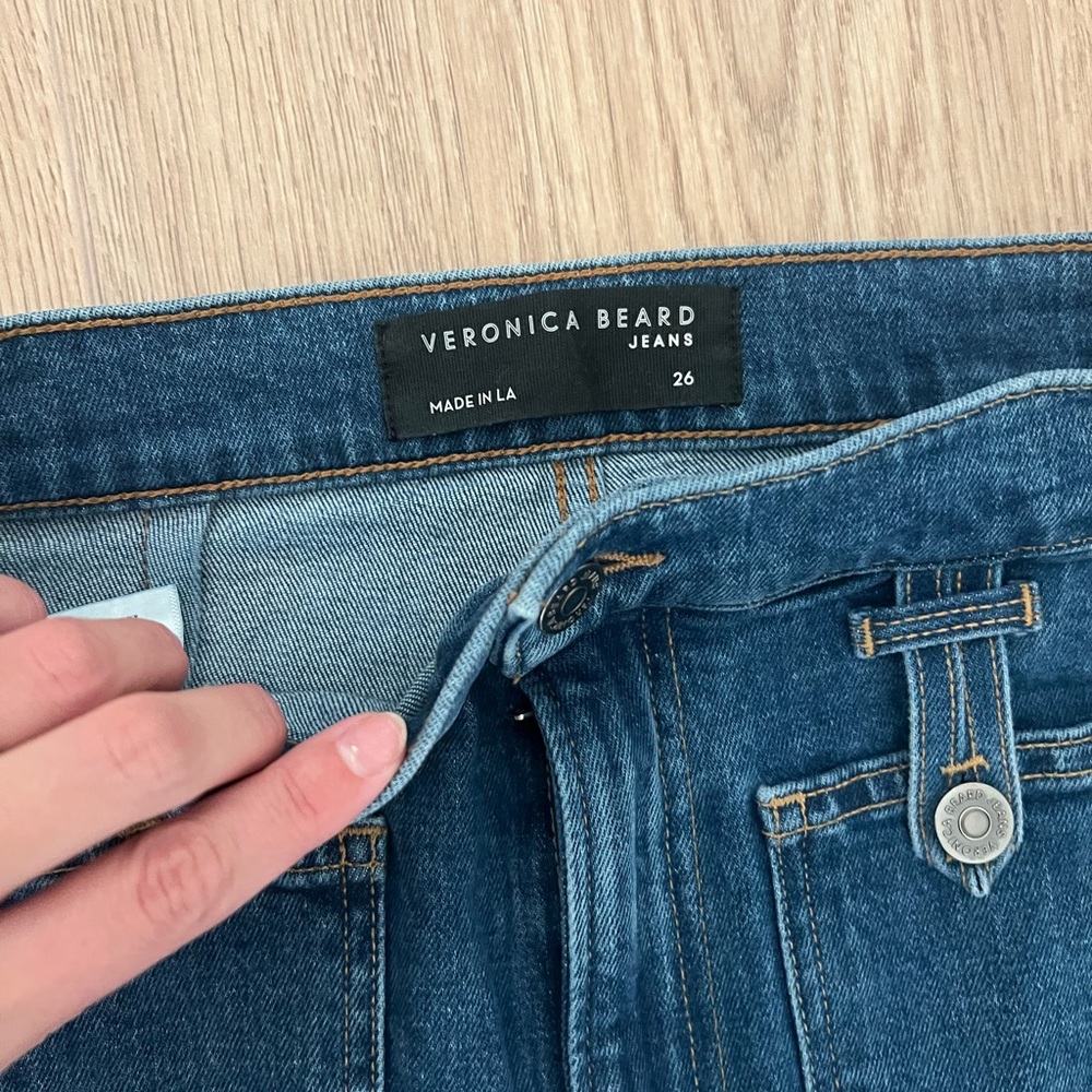Veronica Beard Jeans Grant Wide Leg - Picture 4 of 7